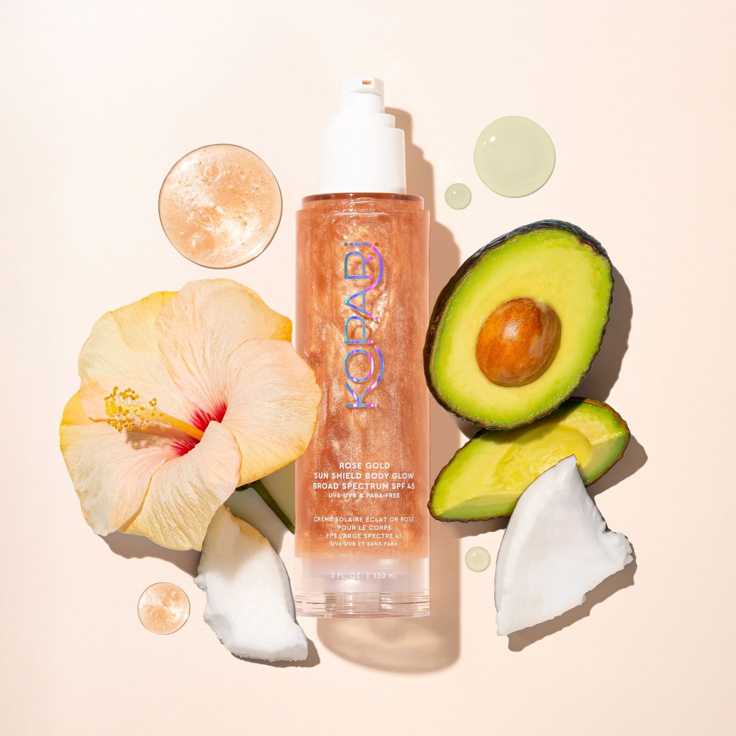 Rose Gold Sun Shield Body Glow SPF 45