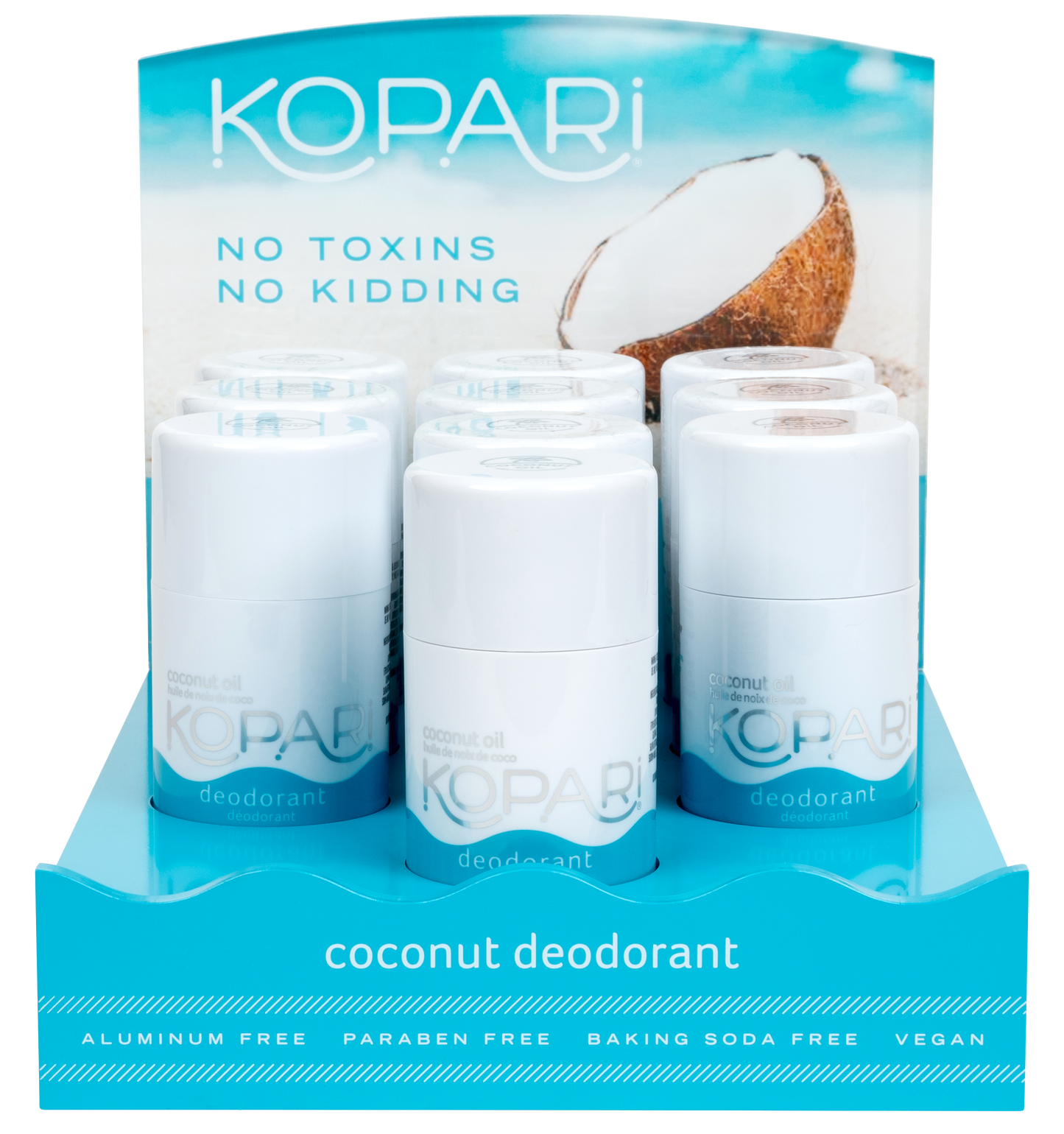 Acrylic Coconut Deodorant Display