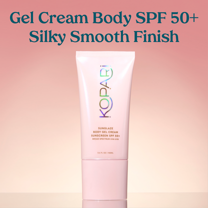 NEW! Sunglaze Body Gel Cream Sunscreen SPF 50+