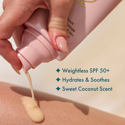 NEW! Sunglaze Body Gel Cream Sunscreen SPF 50+