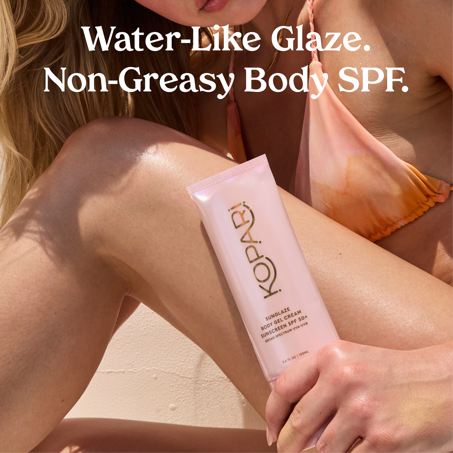 NEW! Sunglaze Body Gel Cream Sunscreen SPF 50+