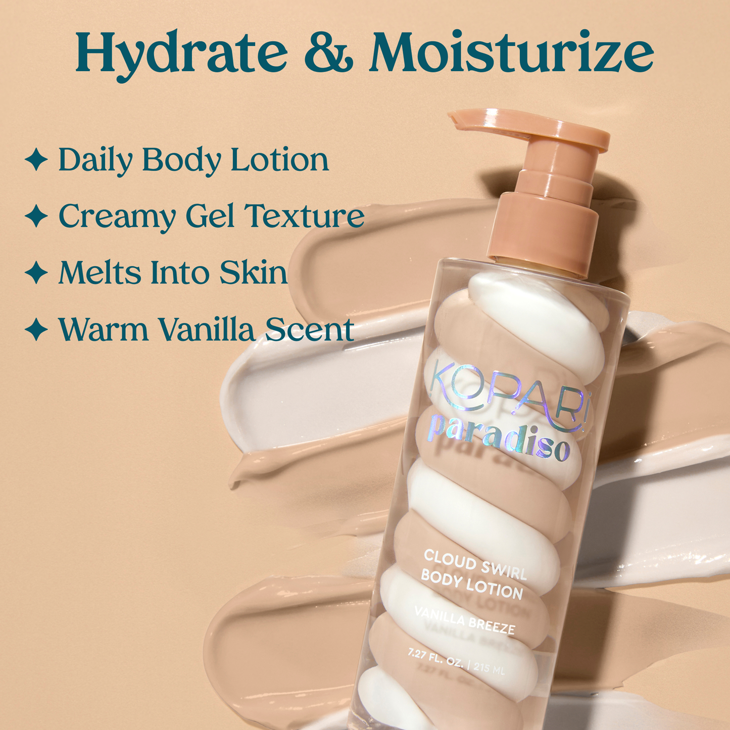 NEW! Paradiso Vanilla Breeze Cloud Swirl Body Lotion