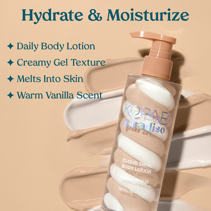 NEW! Paradiso Vanilla Breeze Cloud Swirl Body Lotion