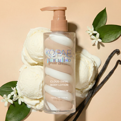 NEW! Paradiso Vanilla Breeze Cloud Swirl Body Lotion