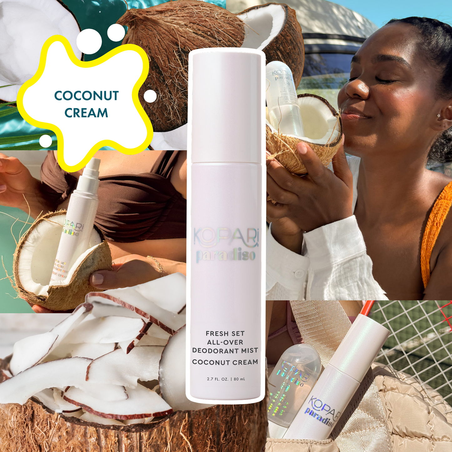 Paradiso Fresh Set All-Over Deodorant Mist - Coconut Cream