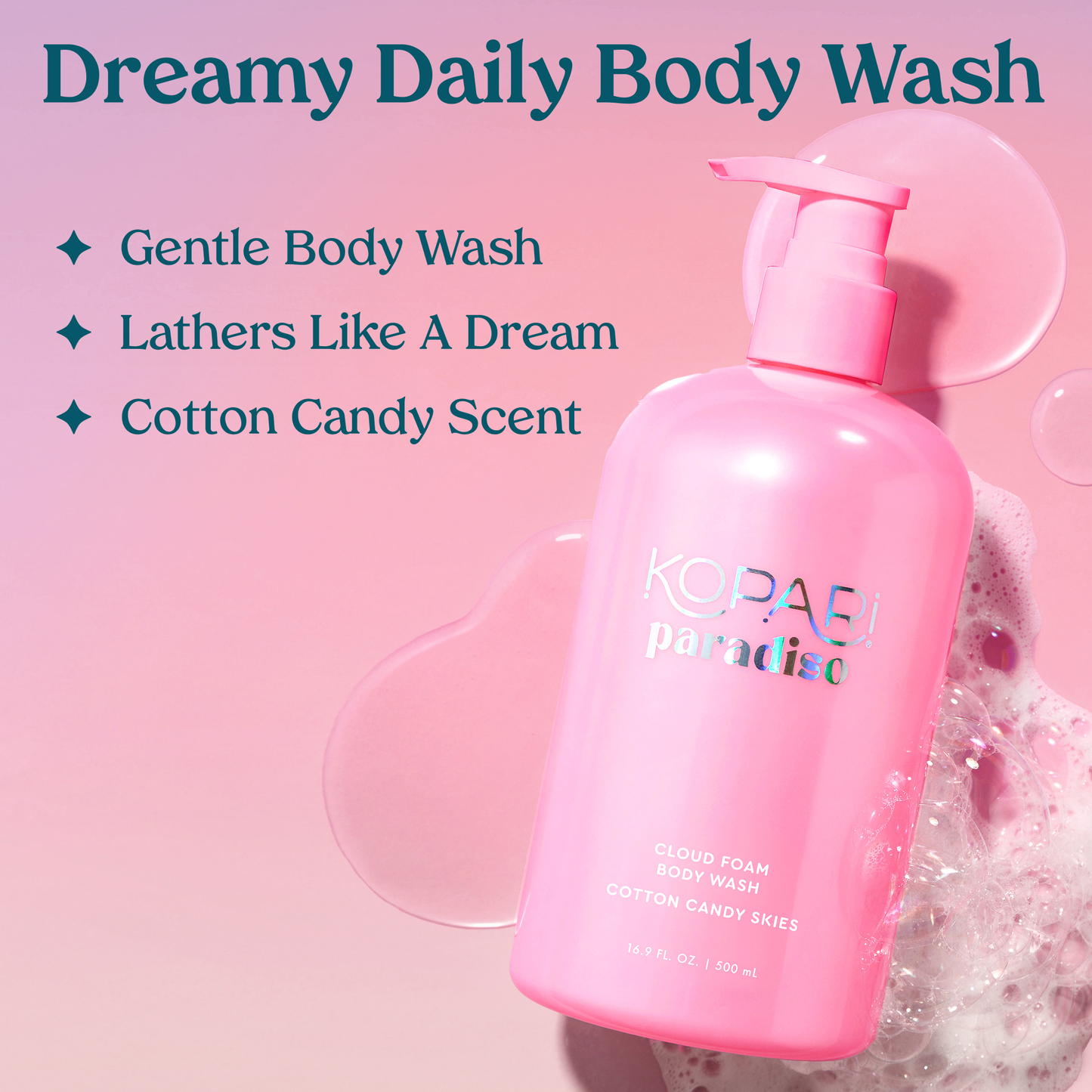 LIMITED EDITION! Paradiso Cloud Foam Body Wash - Cotton Candy Skies