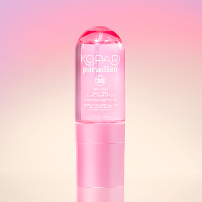 LIMITED EDITION! Paradiso Sun Juice Body Mist Sunscreen SPF30 - Cotton Candy Skies