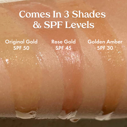 NEW! Golden Amber Sun Shield Body Glow Sunscreen SPF 30