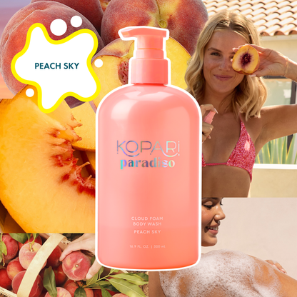NEW! Paradiso Cloud Foam Body Wash - Peach Sky