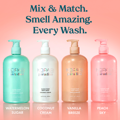 NEW! Paradiso Cloud Foam Body Wash - Peach Sky