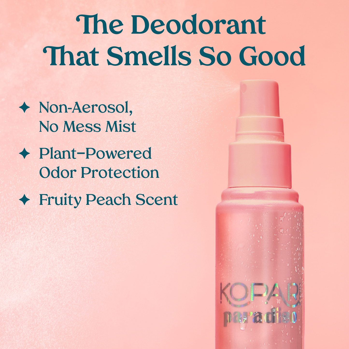 NEW! Paradiso Fresh Set All-Over Deodorant Mist - Peach Sky