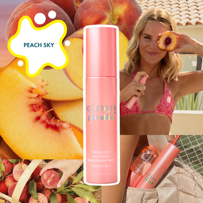 NEW! Paradiso Fresh Set All-Over Deodorant Mist - Peach Sky