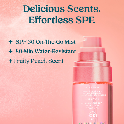 NEW! Paradiso Sun Juice Body Mist Sunscreen SPF30 - Peach Sky