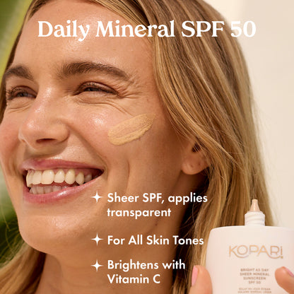 NEW! Bright As Day Sheer Mineral Sunscreen SPF 50