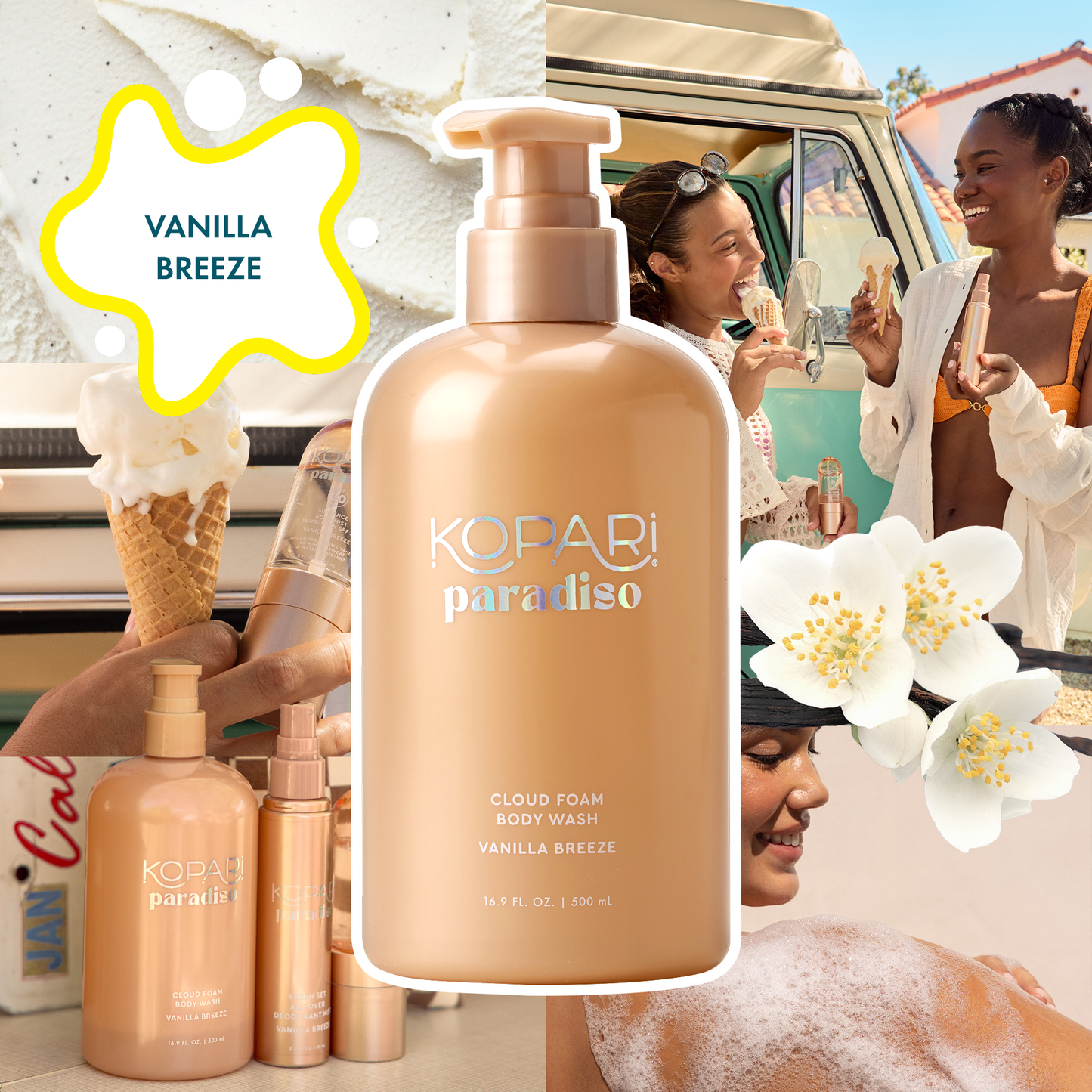 NEW! Paradiso Cloud Foam Body Wash - Vanilla Breeze