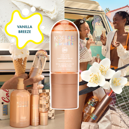 NEW! Paradiso Sun Juice Body Mist Sunscreen SPF30 - Vanilla Breeze